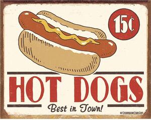 Plechová cedule Schonberg - Hot Dog 40 cm x 32 cm