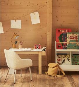 Kave home Dětský psací stůl pro nejmenší s knihovnou a poličkou- Serwa