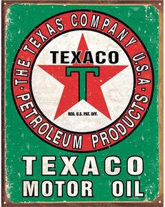 Plechová cedule Texaco Oil Weathered 32 cm x 40 cm
