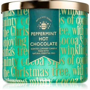 Bath & Body Works Peppermint Hot Chocolate vonná svíčka 411 g