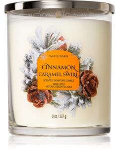 Bath & Body Works Cinnamon Caramel Swirl vonná svíčka 227 g