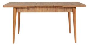 Rozkládací jídelní stůl se 2 židlemi a 2 lavicemi Vlasta (borovice antlantic + šedá). 1072376