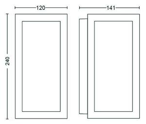 PH 17429/30/P7 Hue LED White and Color Ambiance Venkovní nástěnné svítidlo Philips Impress 17429/30/P7 černé 2200K-6500K RGB - PHILIPS HUE (915005730601)