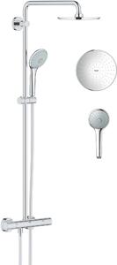 Grohe Euphoria sprchová sada na stěnu s termostatem s dešťovou sprchou StarLight Chrome 27964000