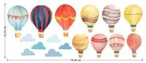 SK Nálepky na zeď - Létající balóny