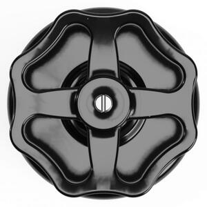Creative cables Spínač/Přepínač v černé porcelánové variantě s knoflíkem Barva: Černá