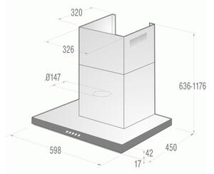 Digestoř Gorenje WHT643E4XBG (B)