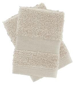 Béžové froté bavlněné ručníky v sadě 2 ks 30x30 cm Anti-Bacterial – Catherine Lansfield