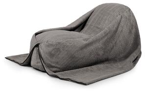 Tmavě šedý manšestrový dětský sedací vak Cocoon 120 – SLOWDOWN