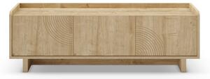 TV stolek v dekoru dubu v přírodní barvě 140x45x40 cm Daira – Marckeric