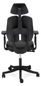 Ergonomická kancelářská židle Liftor Active, černá (pravá kůže)