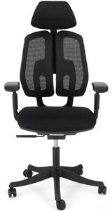 Ergonomická kancelářská židle Liftor Active, černá (textil + síťovina)