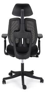 Ergonomická kancelářská židle Liftor Active, černá (textil + síťovina)