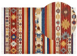 Vlněný kelimový koberec 200 x 300 cm vícebarevný JRARAT
