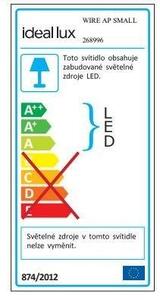 ILUX 268996 LED Venkovní zápustné svítidlo do zdi Ideal Lux WIRE AP SMALL BIANCO 268996 1,5W 60lm 3000K IP65 9cm bílé - IDEALLUX
