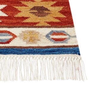 Vlněný kelimový koberec 160 x 230 cm vícebarevný JRARAT