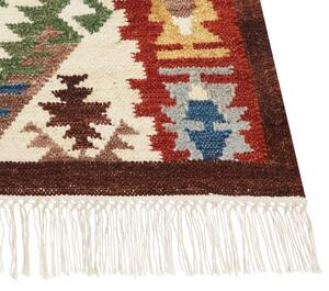 Vlněný kelimový koberec 160 x 230 cm vícebarevný AREVIK