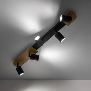 Kryt Dřevěný stropní reflektor, pětiplamenný