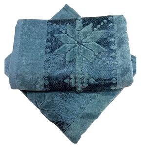 Žakárový froté ručník modrý hvězdička 50x90cm TiaHome