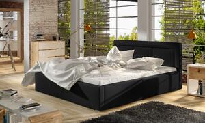 Postel Belluno - dřevěný rám postele Rozměr: 200x200 cm, látka: Soft 11