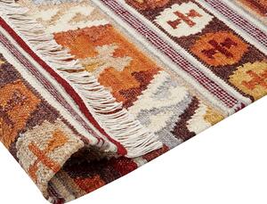 Vlněný kelimový koberec 160 x 230 cm vícebarevný AYGAVAN
