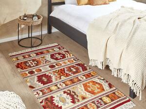 Vlněný kelimový koberec 80 x 150 cm vícebarevný AYGAVAN