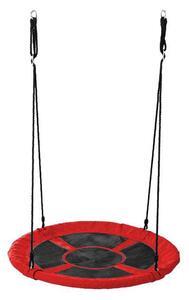 Závěsná houpačka ve tvaru kruhu, 90 cm - červená, bez stanu