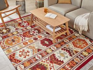 Vlněný kelimový koberec 160 x 230 cm vícebarevný AYGAVAN