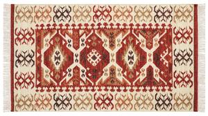Vlněný kelimový koberec 80 x 150 cm vícebarevný VOSKEVAZ