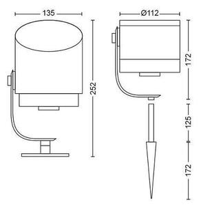 PH 17462/30/P7 HUE Lily XL SVÍTIDLO VENKOVNÍ 24V 15W 1200lm 2000-6500K IP65, 16mil. barev, černá - PHILIPS HUE (915005842601)