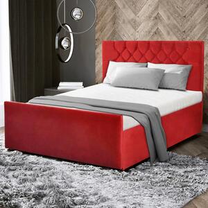 Manželská postel dvoulůžko MILANO + rošt | 160x200 | VÝBĚR TKANINY