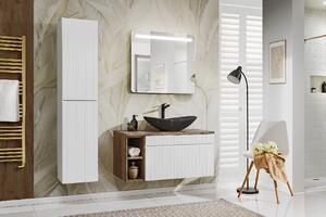 Comad Set koupelnového nábytku Iconic White 100 bílá matná/dub santa fe (6 kusů nábytku)