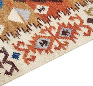 Vlněný kelimový koberec 200 x 300 cm vícebarevný VOSKETAP