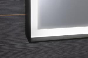 Sapho SORT zrcadlo s LED osvětlením 47x70cm, černá mat, ST047