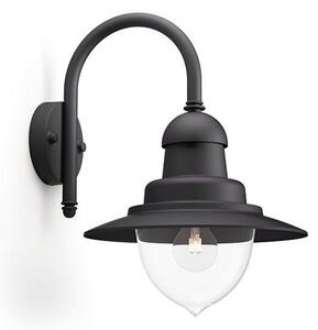 PH 01652/30/PN Raindrop SVÍTIDLO VENKOVNÍ NÁSTĚNNÉ E27 max. 60W, IP44, černá - PHILIPS (915005693601)