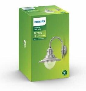 PH 01652/52/PN Raindrop SVÍTIDLO VENKOVNÍ NÁSTĚNNÉ E27 max. 60W, IP44, hliník - PHILIPS (915005693501)
