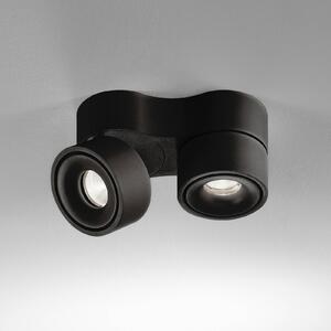 Egger Clippo Duo LED stropní spot, černý, 3 000K