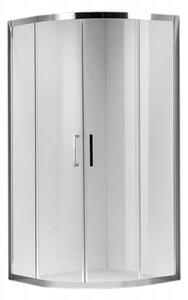 BPS-koupelny Čtvrtkruhový sprchový kout KZ101B 90x90 chrom/transparent - bez vaničky