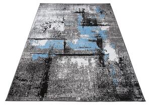 Chemex Kusový koberec Maya - abstrakt 1 - šedý/modrý Rozměr koberce: 80x150 cm