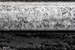 Chemex Kusový koberec Maya - abstrakt 3 - černý/bílý Rozměr koberce: 80x150 cm