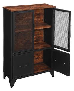 KOMODA, hnědá, černá, 70/100/33 cm Boxxx, Online Only
