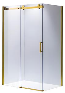 BPS-koupelny Obdélníkový sprchový kout KZ202C GL 120x90 zlatý/transparent - bez vaničky