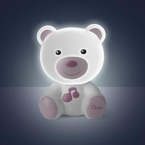 Chicco Noční lampička hudební Medvídek růžový