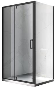 BPS-koupelny Obdélníkový sprchový kout KZ06C BL 110x80 černá/transparent - bez vaničky
