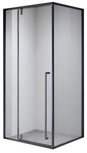 BPS-koupelny Obdélníkový sprchový kout BS16AS 100x90 černá/transparent - bez vaničky