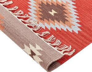 Bavlněný kelimový koberec 80 x 300 cm vícebarevný LORUT