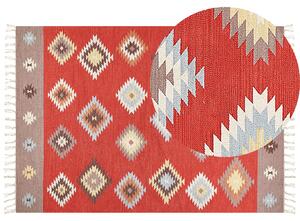 Bavlněný kelimový koberec 160 x 230 cm vícebarevný LORUT