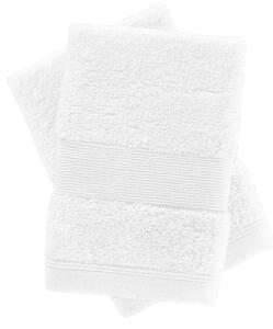 Bílé froté bavlněné ručníky v sadě 2 ks 30x30 cm Anti-Bacterial – Catherine Lansfield
