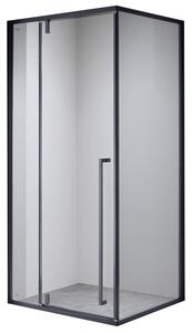 BPS-koupelny Obdélníkový sprchový kout BS12B 110x80 černá/transparent - bez vaničky