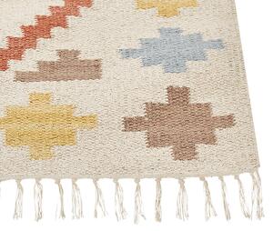 Bavlněný kelimový koberec 80 x 150 cm vícebarevný ATAN